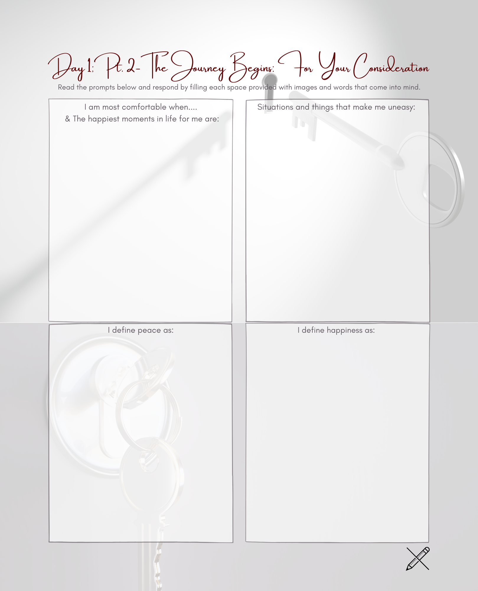 Finding Your Keys to Happiness and Peace