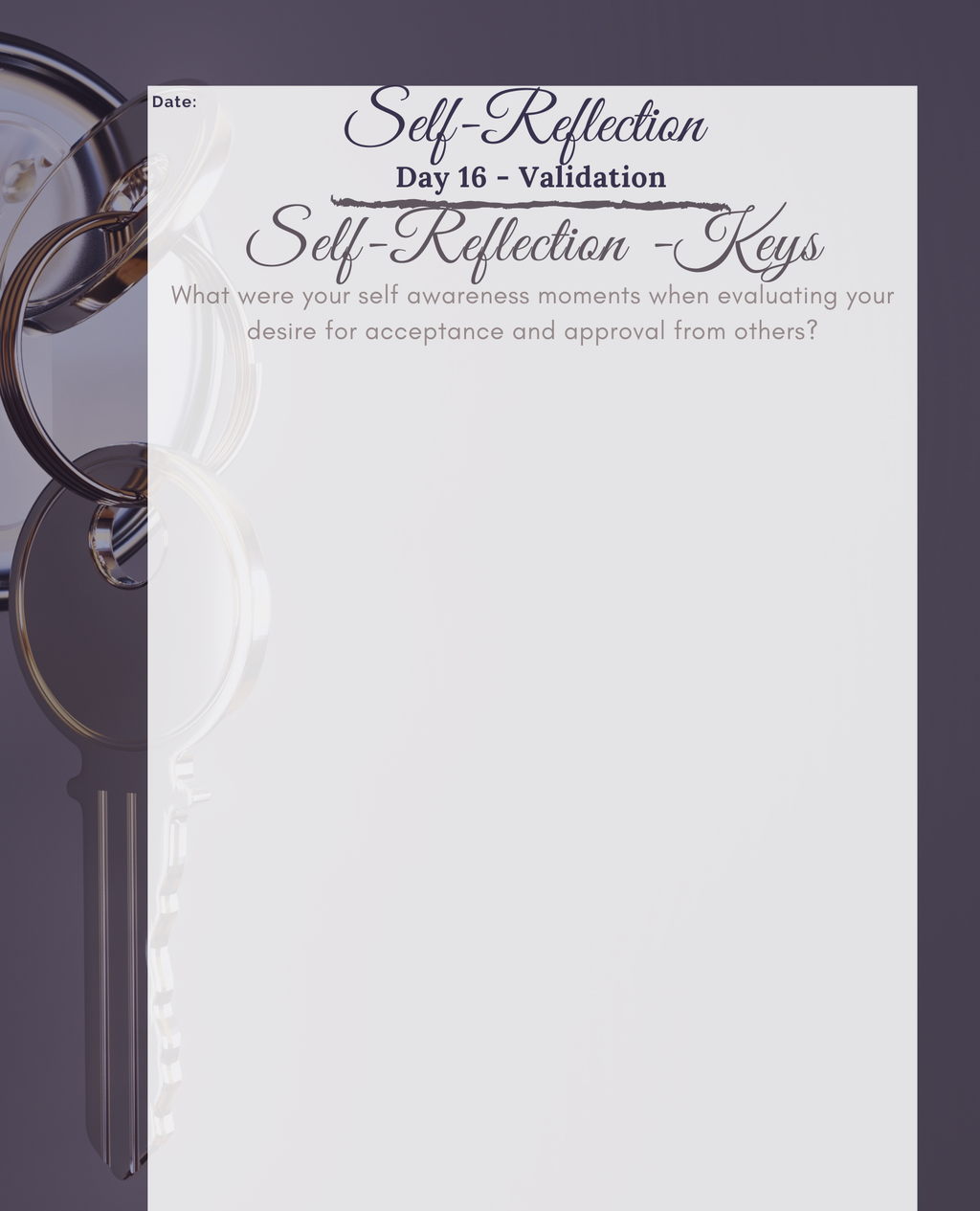 Finding Your Keys to Happiness and Peace